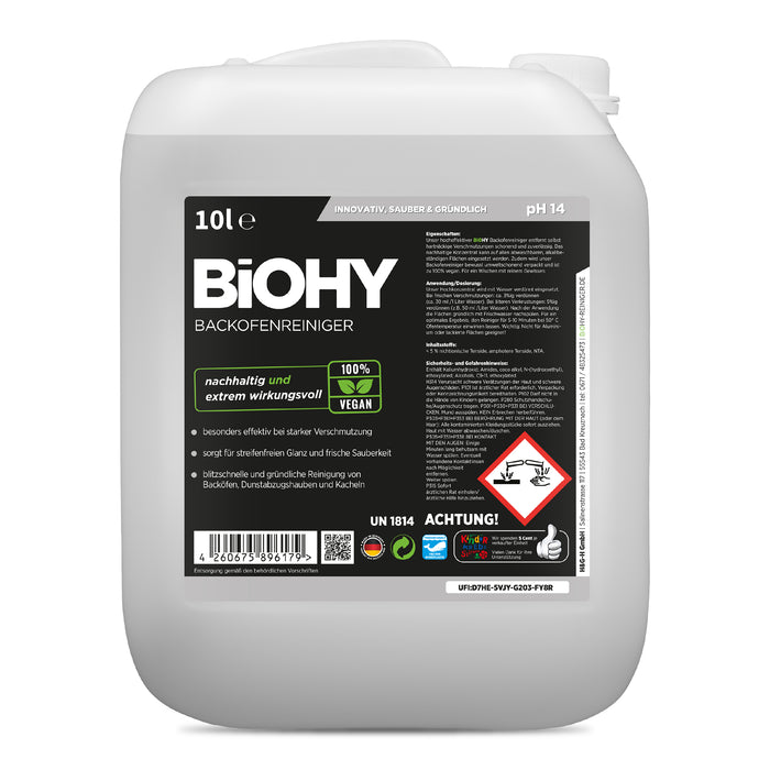 BiOHY oven cleaner, oven cleaner, degreaser, concentrate, B2B