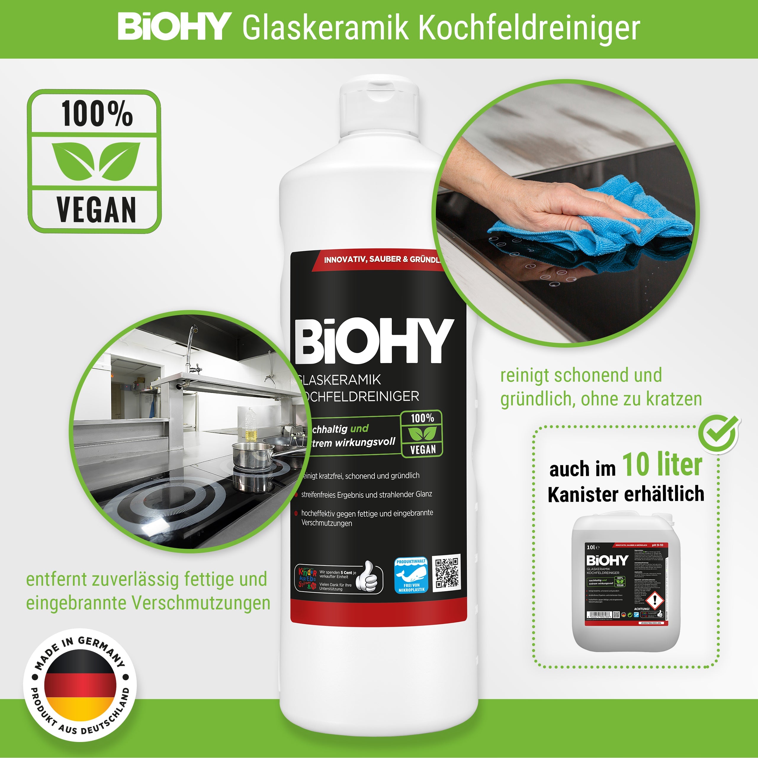 BiOHY glass ceramic hob cleaner, ceramic hob cleaner, glass ceramic cleaner, stove cleaner