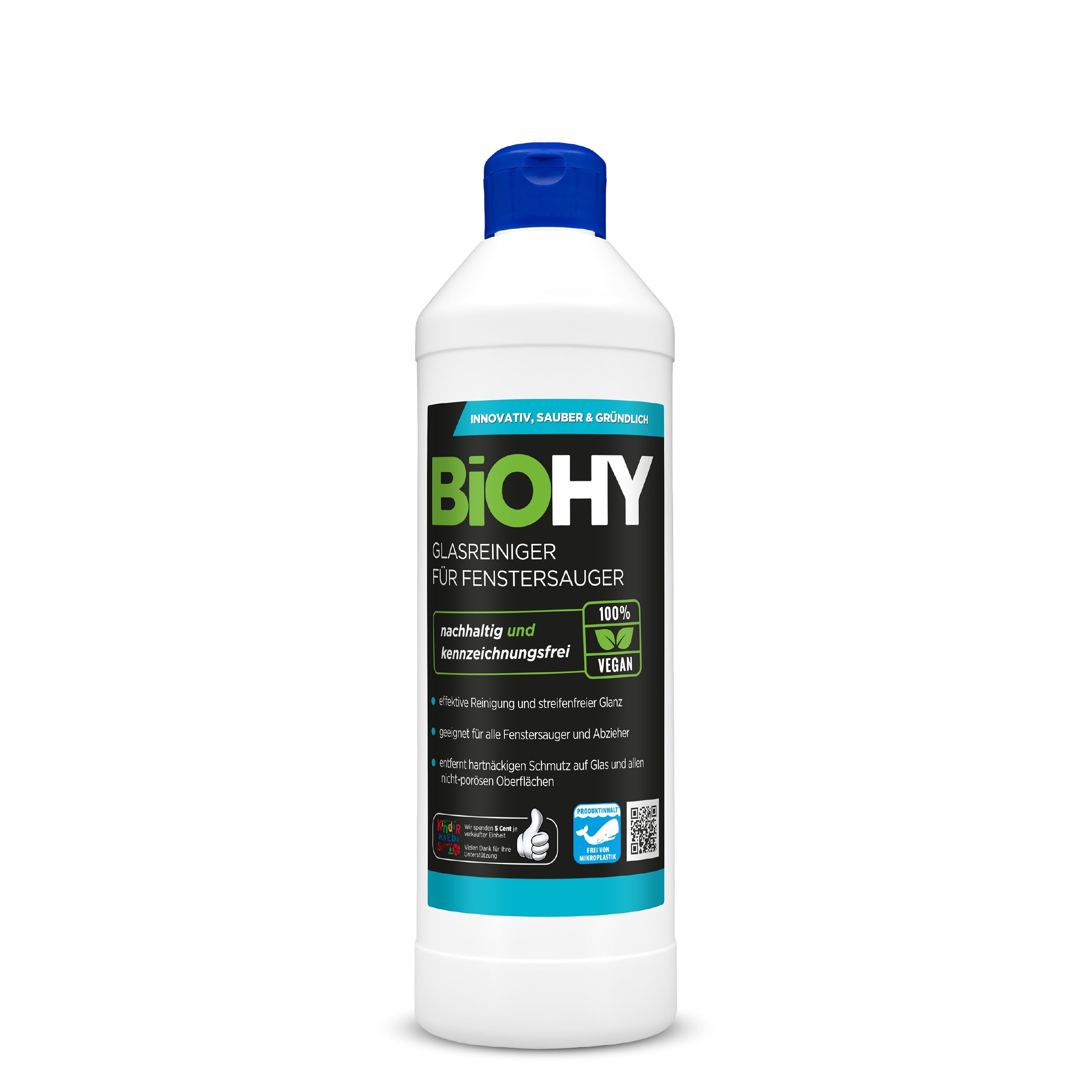 BiOHY glass cleaner for window vacuums, window cleaning agents, glass cleaners, window cleaners