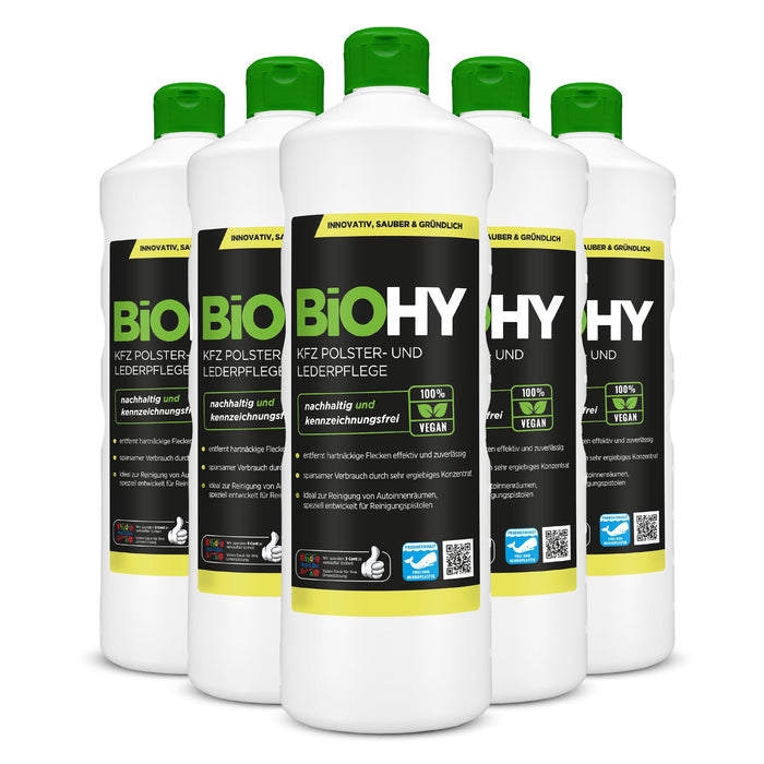 BiOHY car upholstery &amp; leather care, car upholstery cleaner, car seat cleaner, interior care