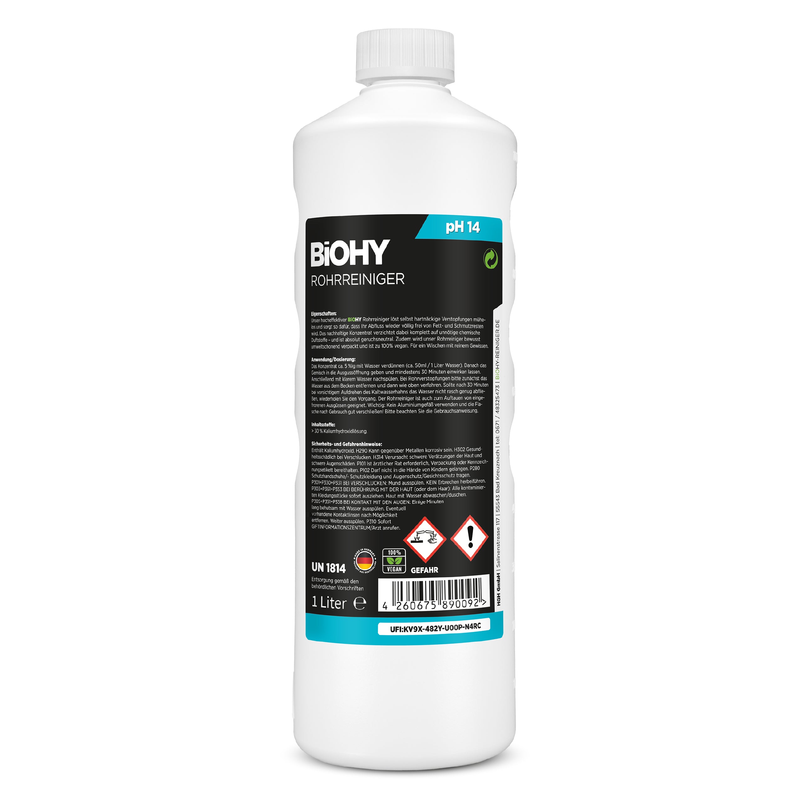 BiOHY pipe cleaner, drain cleaner, raw-free agent, professional concentrate