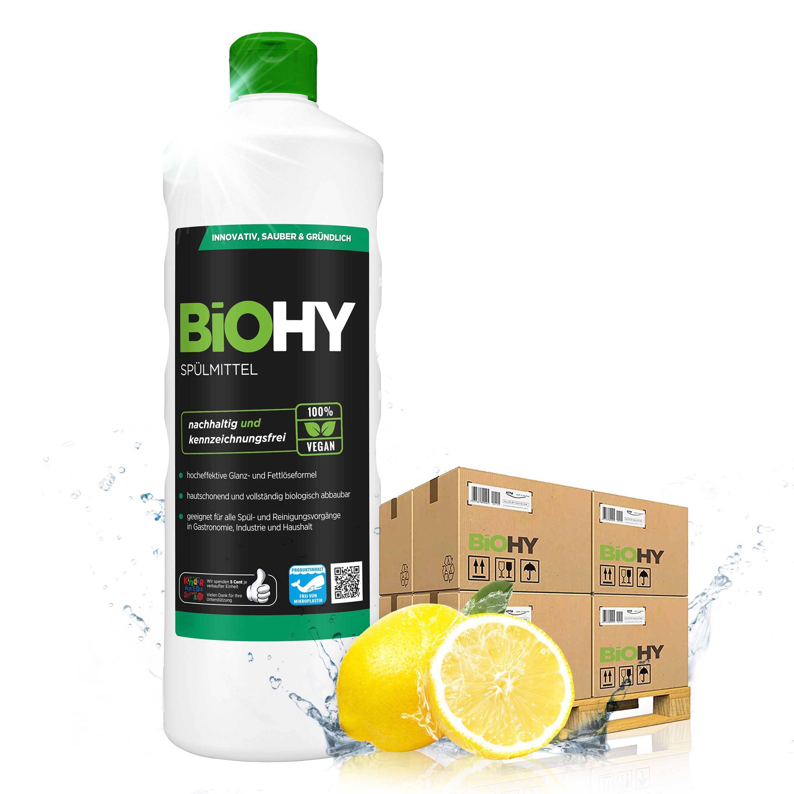 BiOHY washing-up liquid, dishwashing liquid, hand washing-up liquid, dishwashing detergent, B2B