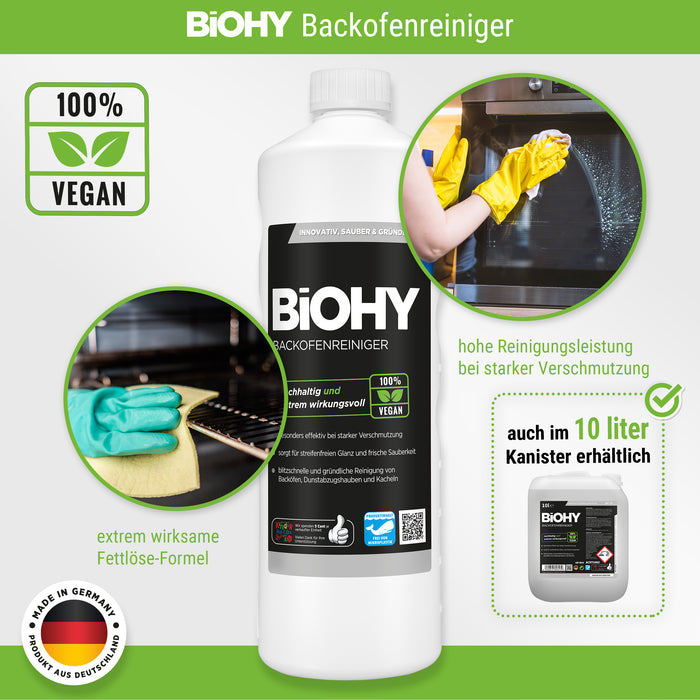 BiOHY oven cleaner, oven cleaner, degreaser, concentrate, B2B